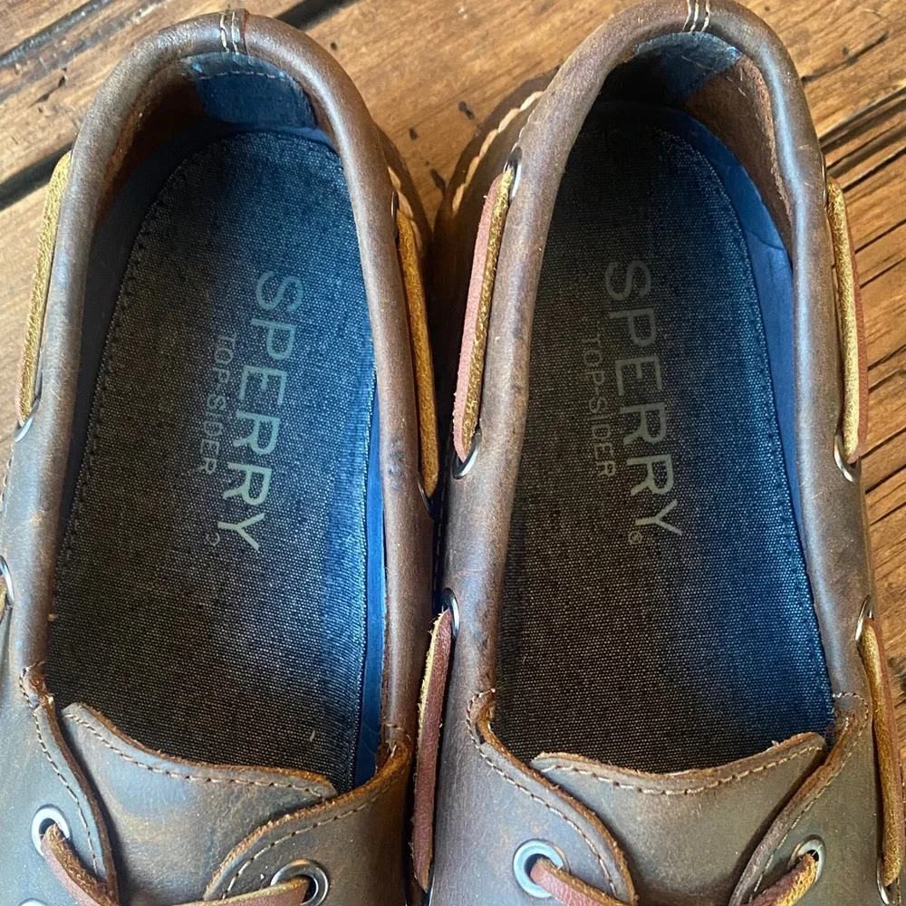 Men's Sperry Brown Leather Boat Shoes